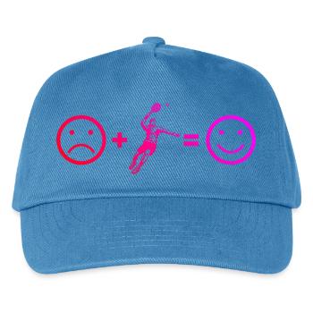 Coole Padel Inspiration - Kinder Basecap - Pfauenblau - Vorne