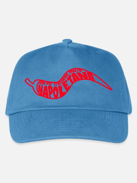 Napoli Pepper Typo-Art - Kinder Basecap - Pfauenblau