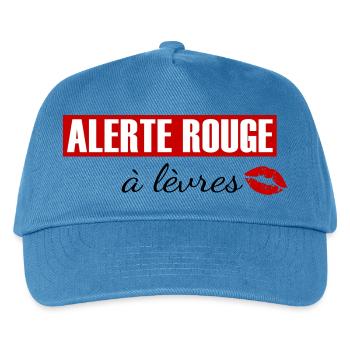 Alerte rouge à lèvres - Casquette de baseball Enfant - bleu paon - Devant