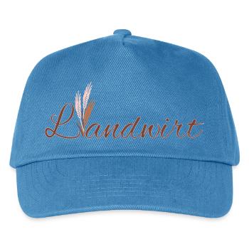 Landwirt - Farben veränderbar - Kinder Basecap - Pfauenblau - Vorne