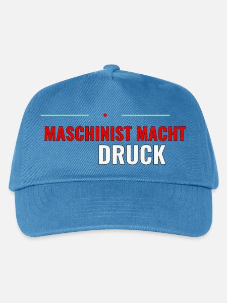 Maschinist macht Druck – Shirt fürs Nachwuchs‑Team - Kinder Basecap - Pfauenblau