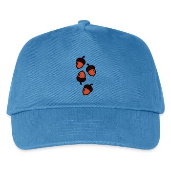 Eichel Comic Symbol - Kinder Basecap - Pfauenblau - Vorne