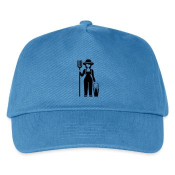 Farmer Farmer's Wife Farmer - Kids’ Baseball Cap - peacock-blue - Front