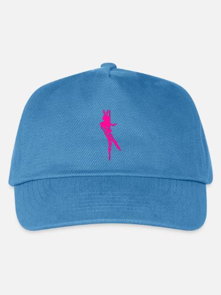 Pole Bunny Silhouette - Kinder Basecap - Pfauenblau