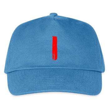 Stripes - Brushes / Hand Painted - Kids’ Baseball Cap - peacock-blue - Front