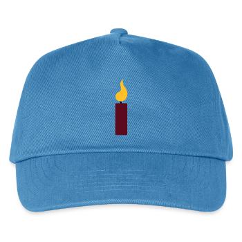 1er anniversaire - bougie - Casquette de baseball Enfant - bleu paon - Devant