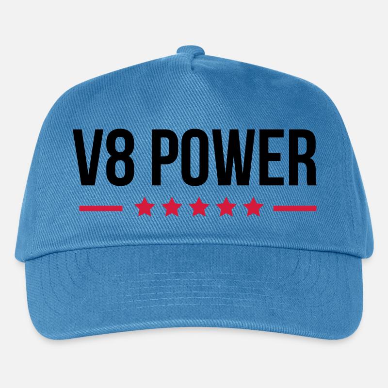 V8 Power - Kinder Basecap - Pfauenblau
