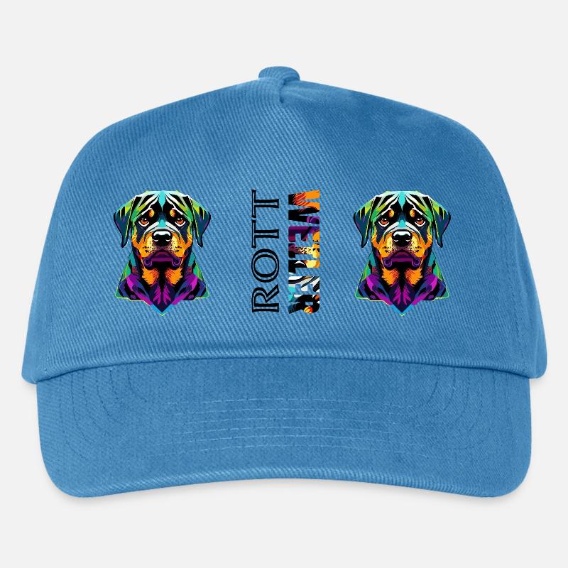  Rottweiler  - Kinder Basecap - Pfauenblau