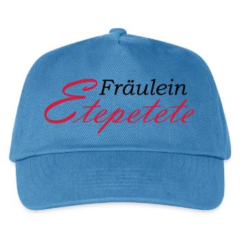Miss Etepetete lettering - Kids’ Baseball Cap - peacock-blue - Front