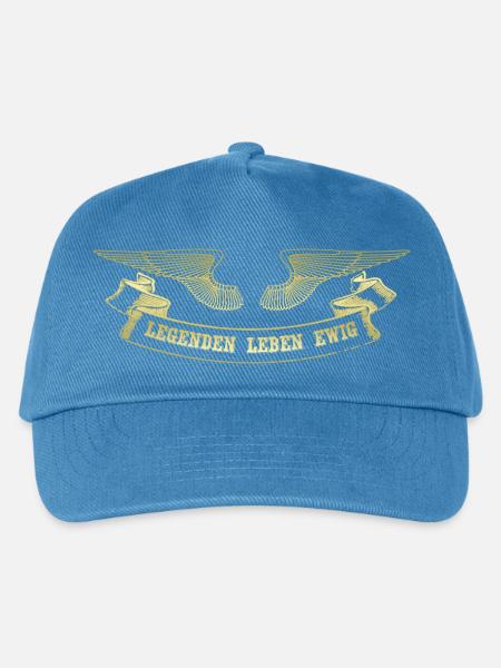 Legende mit Goldene Engelsflügel Banner - Kinder Basecap - Pfauenblau