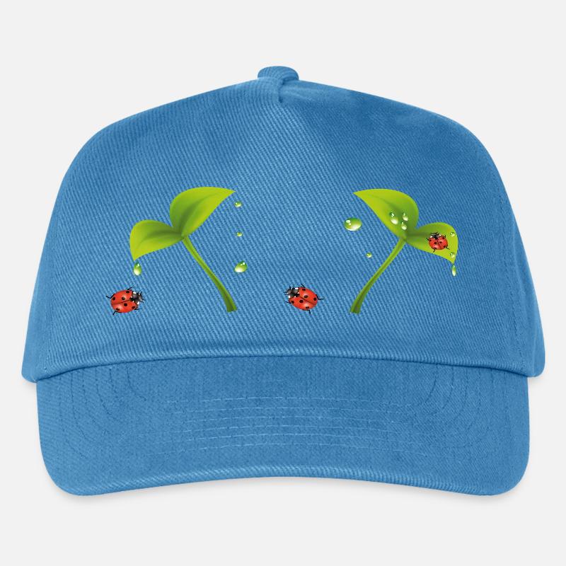 Marienkäfer - Kinder Basecap - Pfauenblau