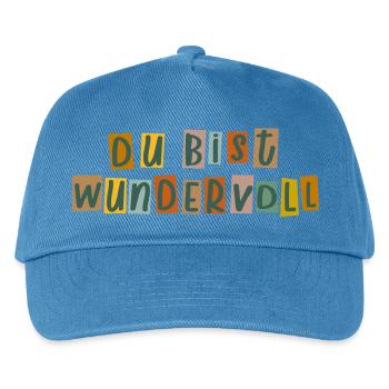 You're wonderful - Kids’ Baseball Cap - peacock-blue - Front