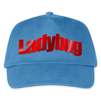 Dezentes Logo Ladybug  - Kinder Basecap - Pfauenblau - Vorne