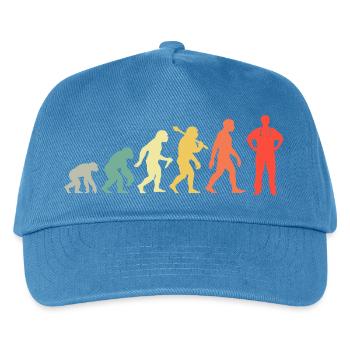 Arzt Evolution Doktor Für Assistenzärzte Mediziner - Kinder Basecap - Pfauenblau - Vorne