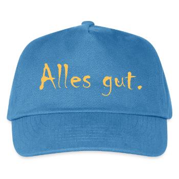 Alles gut - Kinder Basecap - Pfauenblau - Vorne