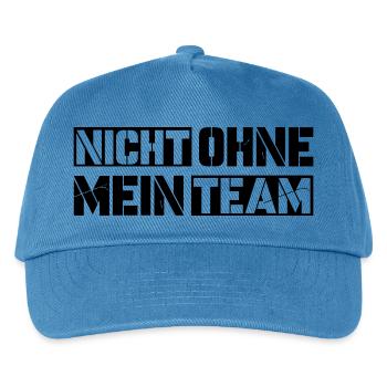 without my team - Kids’ Baseball Cap - peacock-blue - Front