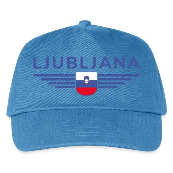 Trendy Ljubljana design - Kids’ Baseball Cap - peacock-blue - Front