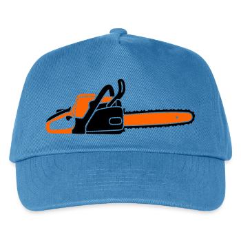 Chainsaw Chainsaw Lumberjack Lumberjack Lumberjack - Kids’ Baseball Cap - peacock-blue - Front