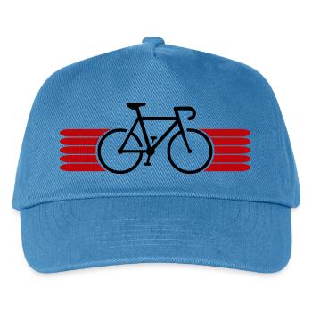 Fahrrad fahren Bike Fahrradfahrer Fahrradfahrerin - Kinder Basecap - Pfauenblau - Vorne