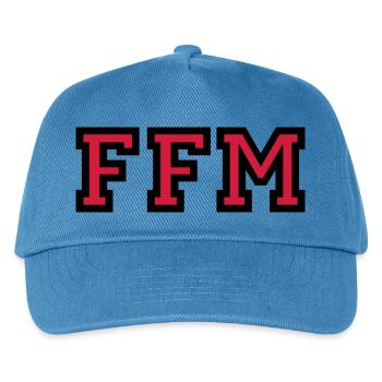 Frankfurt am Main FFM College Style - Kinder Basecap - Pfauenblau - Vorne