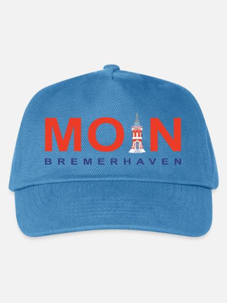 Moin Bremerhaven, Denkmal Pingelturm, Deutschland - Kinder Basecap - Pfauenblau