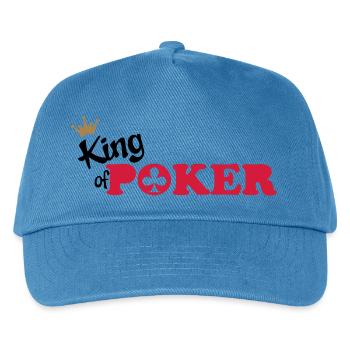 poker - Kinder Basecap - Pfauenblau - Vorne