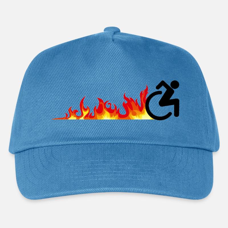 Schneller Rollstuhlfahrer. Schneller Rollstuhlfahrer * - Kinder Basecap - Pfauenblau