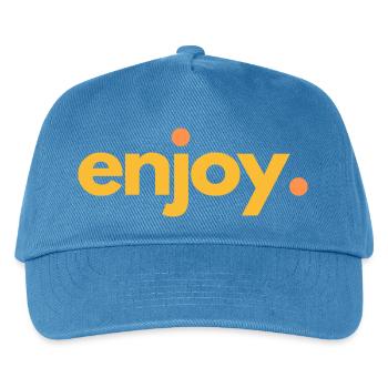 ENJOY.04 - Kinder Basecap - Pfauenblau - Vorne