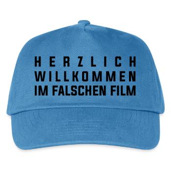 Lustiger Spruch Bild Witzig Humor Geschenkidee - Kinder Basecap - Pfauenblau - Vorne