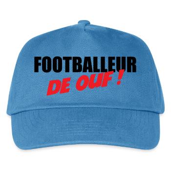 Footballeur de Ouf : Affichez Votre Talent Brut - Casquette de baseball Enfant - bleu paon - Devant