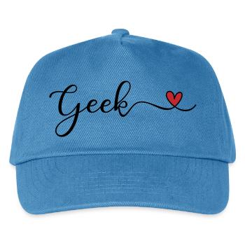 Geek - Kinder Basecap - Pfauenblau - Vorne