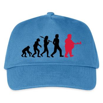 Fast Food Evolution - Kinder Basecap - Pfauenblau - Vorne