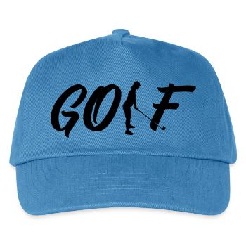 golf woman - Kids’ Baseball Cap - peacock-blue - Front