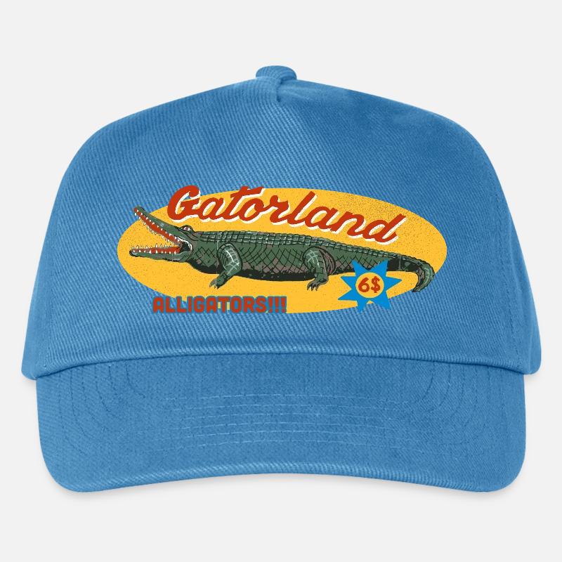 Gatorland – Retro Alligator Tourist Attraction - Kinder Basecap - Pfauenblau