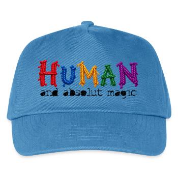 HUMAN – and absolut magic - Kinder Basecap - Pfauenblau - Vorne