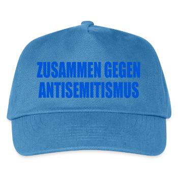 zusammen gegen antisemitismus - Kinder Basecap - Pfauenblau - Vorne