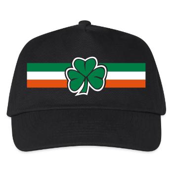 ireland clover flag - Kids’ Baseball Cap - black - Front