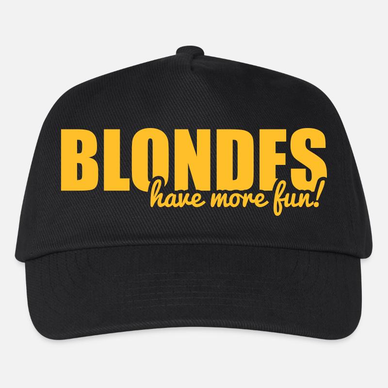 Blondes have more fun! - Kids’ Baseball Cap - black