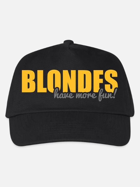 Blondes have more fun! - Kids’ Baseball Cap - black