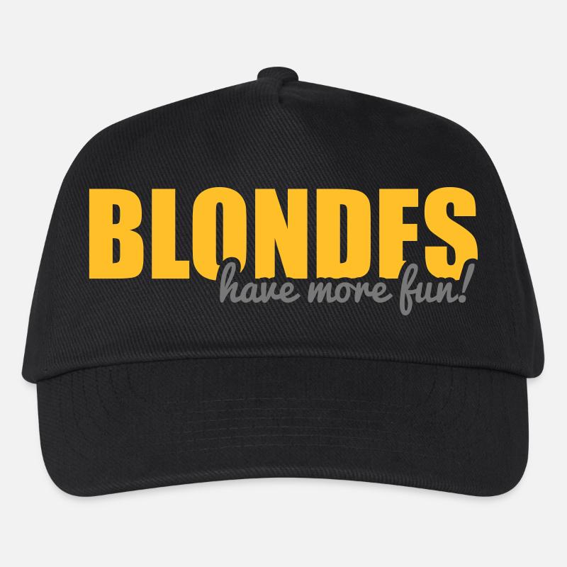 Blondes have more fun! - Kids’ Baseball Cap - black