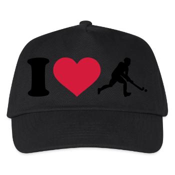 Hockey - Kinder Basecap - Schwarz - Vorne