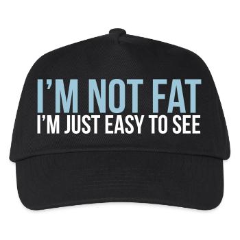 im not fat - Kids’ Baseball Cap - black - Front