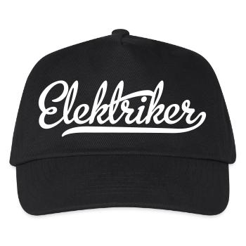 Elektriker - Kinder Basecap - Schwarz - Vorne