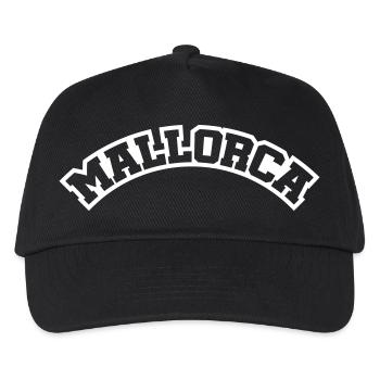 Mallorca Schriftzug - Kinder Basecap - Schwarz - Vorne