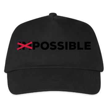 Optimist possible solution possible de manière réalisable - Casquette de baseball Enfant - noir - Devant