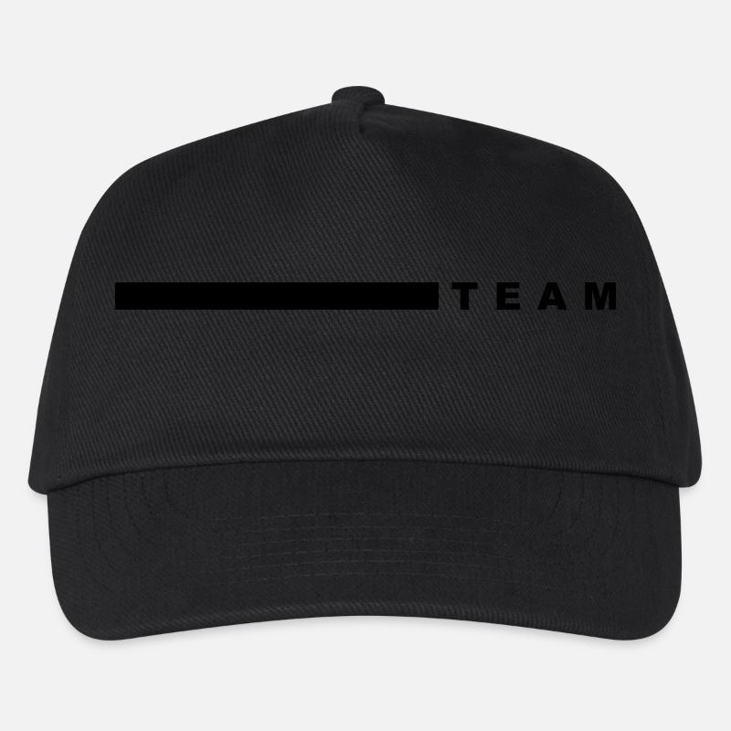 Team rechts vom Balken - Kinder Basecap - Schwarz