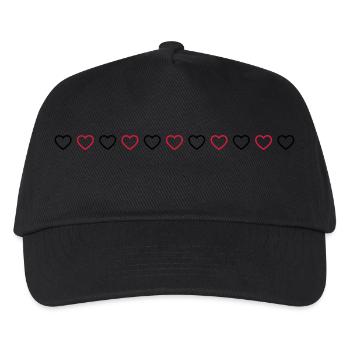 Heart Line Icon - Kids’ Baseball Cap - black - Front