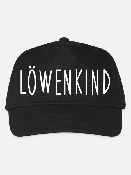 Löwenkind - Kinder Basecap - Schwarz