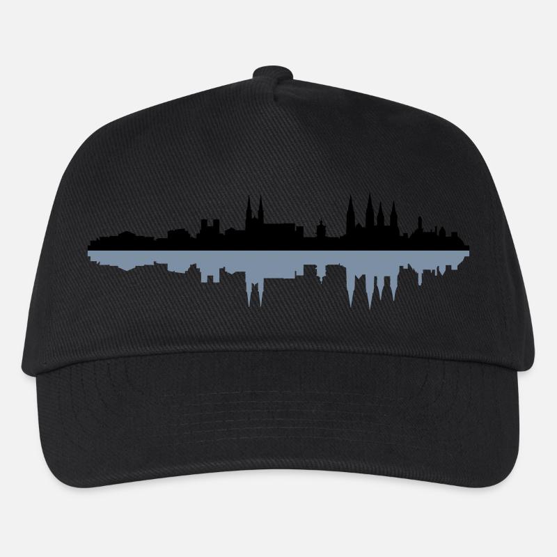 Skyline Bamberg - Kinder Basecap - Schwarz