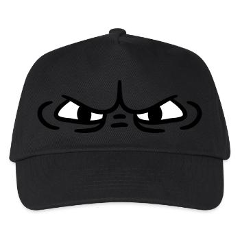 Böser Blick Monster Augen - Kinder Basecap - Schwarz - Vorne